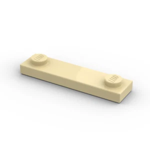 Lego 5x Platte 2 Noppen 1x4 plate with studs 41740 beige tan - Picture 1 of 1