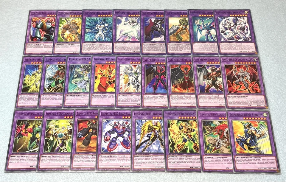 Yugioh Complete Elemental HERO Jaden Yuki 25 Card Fusion Set NM SGX 1 2 3 4 - Image 1 of 1