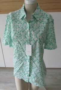 ETERNA 1/2 ARM KURZARM BLUSE Gr. 40 grün-weiß *NEU* 69,95€ - Bild 1 von 3