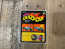 Vintage 1970's Tins Toys Mini Crazy Cars Mattel, Hot Wheels Zowees, VHTF CARD