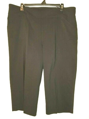 New W/Tag Pull-on Black WORTHINGTON Woman  Size  2X Ankle Capri Pants w/Pockets - Image 1 of 4