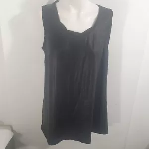 Gabriella Frattini Leather Look Y2k Camisole Top Sz 12 - Picture 1 of 8