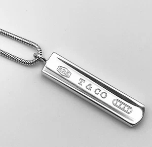 Tiffany & Co. 1837 Bar Anhänger Halskette - Bild 1 von 3