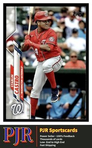 2020 Topps Update #U-5 Starlin Castro Washington Nationals