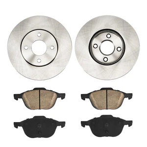 Rotor de freno de disco delantero + pastilla de freno de cerámica 54132 + D1044 para Ford Focus 2005-2007 - Imagen 1 de 11