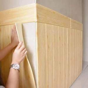 Pannelli 3D Autoadesivi in PE 70X70cm LEGNO CHIARO , isolanti, idrorepellenti, e - Foto 1 di 3