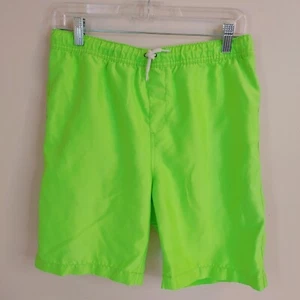 Lands' End Boy's Shorts L 14H-16H Husky Bright Lime 8" Inseam  - Picture 1 of 9