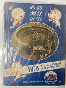 Tarjeta de puntuación del programa oficial de los Mets de Nueva York vs Cardinals - 5 de septiembre de 1975 - Imagen 1 de 5