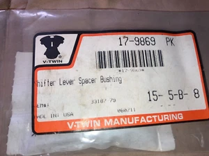 V-Twin 17-9869 (15-5-B-8) H-D Harley Davidson Shifter Lever Spacer Bushing NEW - Picture 1 of 2