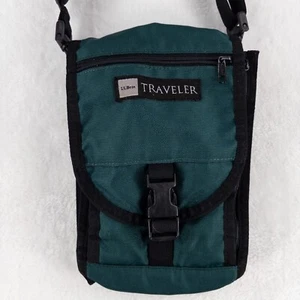 L.L. Bean Umhängetasche Reisetasche grün Vintage viele Fächer fasst viel - Bild 1 von 11