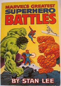 MARVEL'S GREATEST SUPERHERO BATTLES~1978~PAPERBACK~FIRST EDITION~STAN LEE - Picture 1 of 9