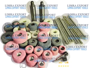 Sioux Valve Seat Grinding Wheels 36 Pcs stones With 12 Pcs Pilots +2 holder - Picture 1 of 10
