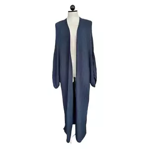 Cardigan lungo Banana Republic Jasmine cotone biologico spolverino blu navy XL/XXL - Foto 1 di 16