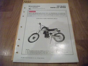1987 Honda XR80R XR100R Dealer Assembly Set Up Instructions Manual - Picture 1 of 1