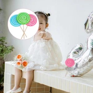 3 Pcs Lollipop Model Props Child Simulation Large Candy Ornaments - Imagen 1 de 10