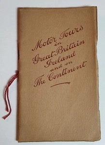 1930 MOTOR TOURS IN GREAT BRITAIN, IRELAND & CONTINENT Automobile Tourism/Travel - Bild 1 von 12