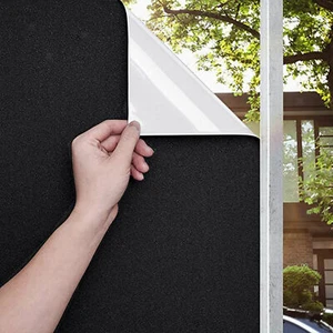 Verdunkelungsfolie Fenster schwarz 100% Blickdicht Fensterfolie Folie 40*300cm - Bild 1 von 12