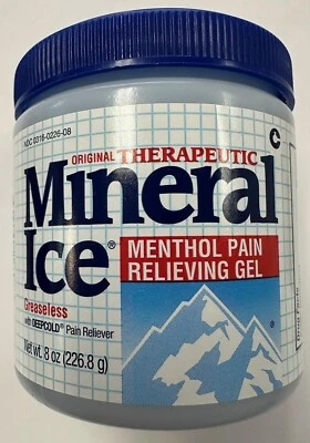 Mineral Ice Therapeutic Pain Relieving Gel, 8 Oz Jar (Pack of 1) - Image 1 of 2