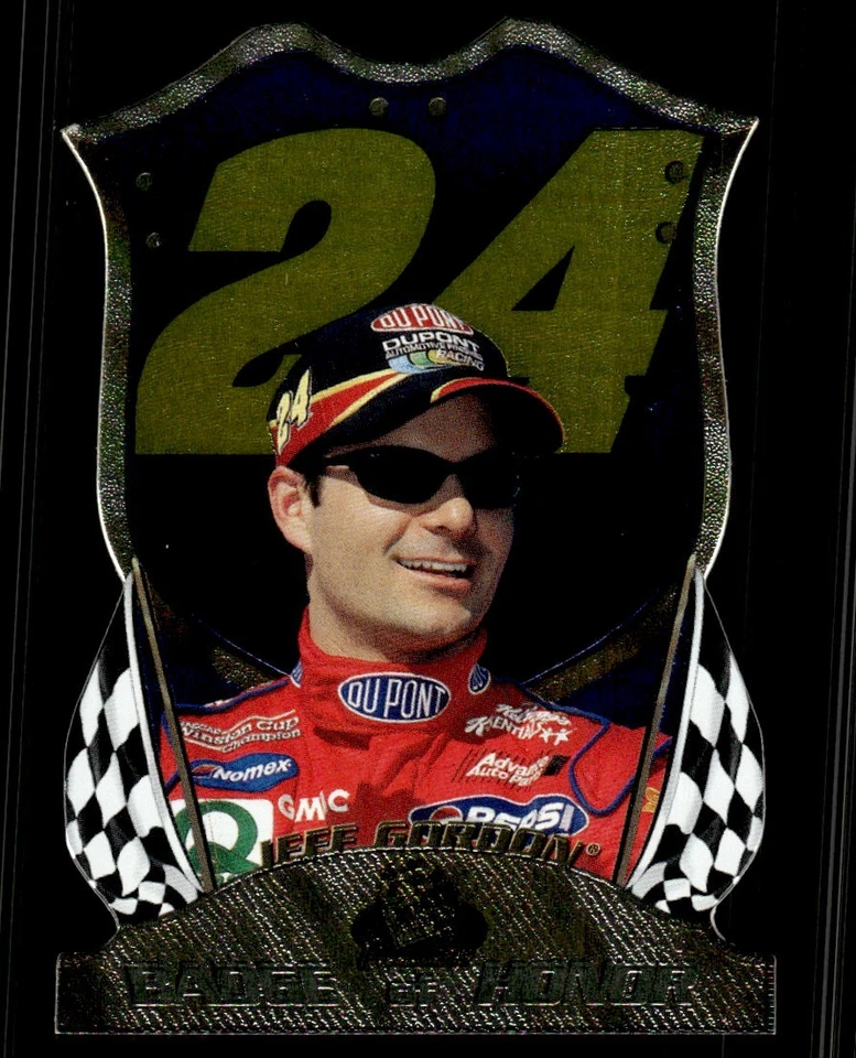 1999 Press Pass Badge of Honor Die Cut Jeff Gordon #BH10 - Image 1 of 2