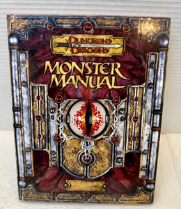 D&D Monster Manual v3.5 copertina rigida (2003, Wizards of the Coast) - Foto 1 di 9