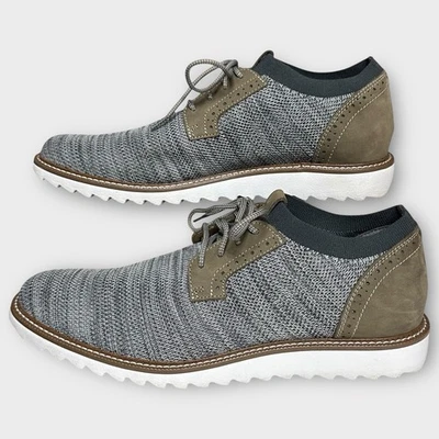 Johnston & Murphy Duncan Knit Shoes Mens 12 Gray Plain Toe 59-1777 WORN ONCE - Image 1 of 4