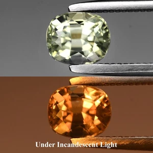 💎 0.65ct VS Cushion Natural Color Change Diaspore - Turkey Gemstone - Picture 1 of 6
