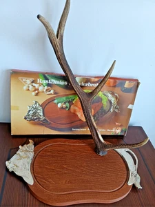 BMF Tagliere Rustico da Servizio Piatto in Legno Metallo Bue - Brezen e Porta Salumi - Foto 1 di 10