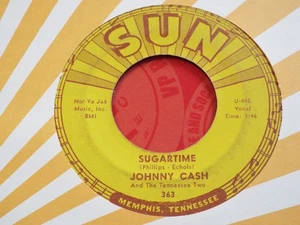 JOHNNY CASH-SUGARTIME-SUN 363 - Picture 1 of 2