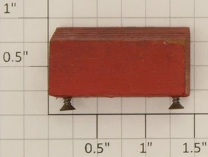 American Flyer PA11571 Red Painted Wooden Tool Box - Picture 1 of 3