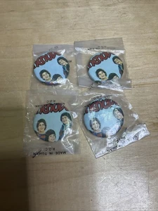 4 Vintage Menudo Pin Back Buttons NOS 1-1/4” - Picture 1 of 4