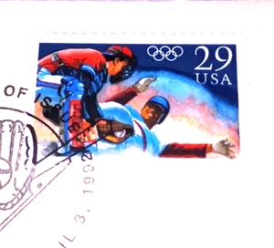1992 Summer Olympics - Baseball - 22kt Gold Replica Stamps - SEE BELOW - Picture 1 of 4
