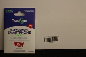 TracFone Keep Your Own Phone 3-in-1 Prepaid SIM Kit - Picture 1 of 1