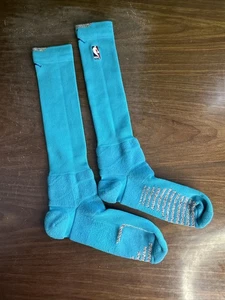 NBA Charlotte Hornets Player Issued Teal Jordan Long Socks 2XL - Picture 1 of 2