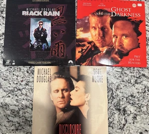 Michael Douglas LD Lot – Disclosure SEALED, The Ghost and the Darkness,BlackRain - Picture 1 of 7