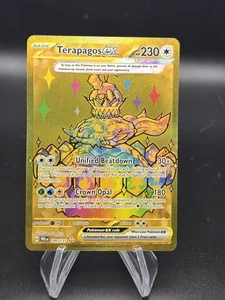 Terapagos EX 180/131 Oro Hiper Raro - Evoluciones Prismáticas - Casi Nuevo - Juego de cartas coleccionables Pokémon - Imagen 1 de 3