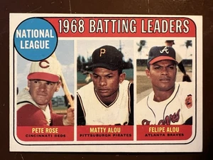 1969 Topps #2 - ‘68 NL Batting Ldrs with ROSE and MATTY & FELIPE ALOU 69253 - Picture 1 of 2