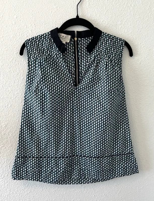 Blusa Marni Commessa Verano 2013 Sin Mangas Plisada Algodón Diseñador Lujo Foto 1 de 4