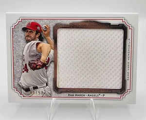 2012 Topps Museum Collection Dan Haren Momentous Material Jumbo Relic /50 Angels - Picture 1 of 2