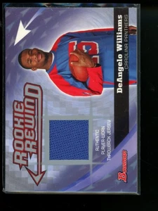 2006 Bowman Rookie Rewind DeAngelo Williams #BRR-DW Player-worn Throwback Jersey - Bild 1 von 2