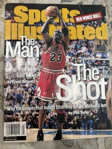 Sports Illustrated June 22, 1998 Michael Jordan “The Shot” Cover Magazine - Picture 1 of 7