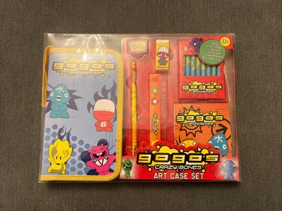 Gogo’s - Crazy Bones - Art Case Set - Pencil - Notepad - Ruler - Eraser - Crayon - Image 1 of 4