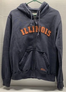 VTG Colosseum Athletics Illinois Full Zip Hoodie Sweatshirt - Adult L ***EUC*** - Picture 1 of 8