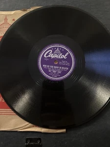 Capitol 78 – Nat King Cole Who Do You Know in Heaven / Trouble VG+ w/ Sleeve - Picture 1 of 2