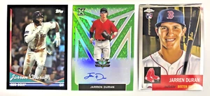 Jarren Duran 2020 Leaf Valiant Green Auto /99 B #BA-JD3 Boston Red Sox - Photo 1/2