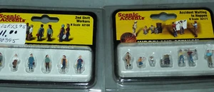 N Scale Woodland Scenics Factory Workers/Accidents A2171/2188 - Picture 1 of 3