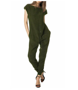 Diesel R-LU Jumpsuit Overalls Olive Green $298 NWT