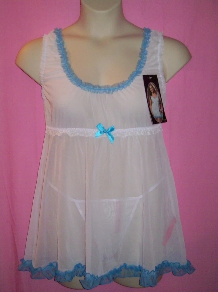 Babydoll y Tanga Romance Nupcial Talla Grande Lencería Traviesa y Bonita Famosa Fabricante Foto 1 de 1