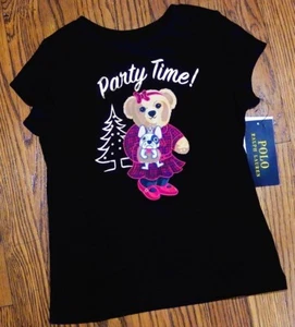 POLO RALPH LAUREN AUTHENTIC TODDLERS GIRLS BRAND NEW ORIGINAL T-SHIRT Sz 4T, NWT - Picture 1 of 2