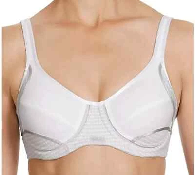 Berlei Electrify YYN7 Underwired Mesh Sports Bra White . - Image 1 of 4