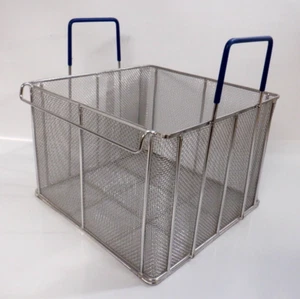 Cesta de malla cuadrada de acero para freidora comercial 12-7/8" X 12-1/2" - Imagen 1 de 9